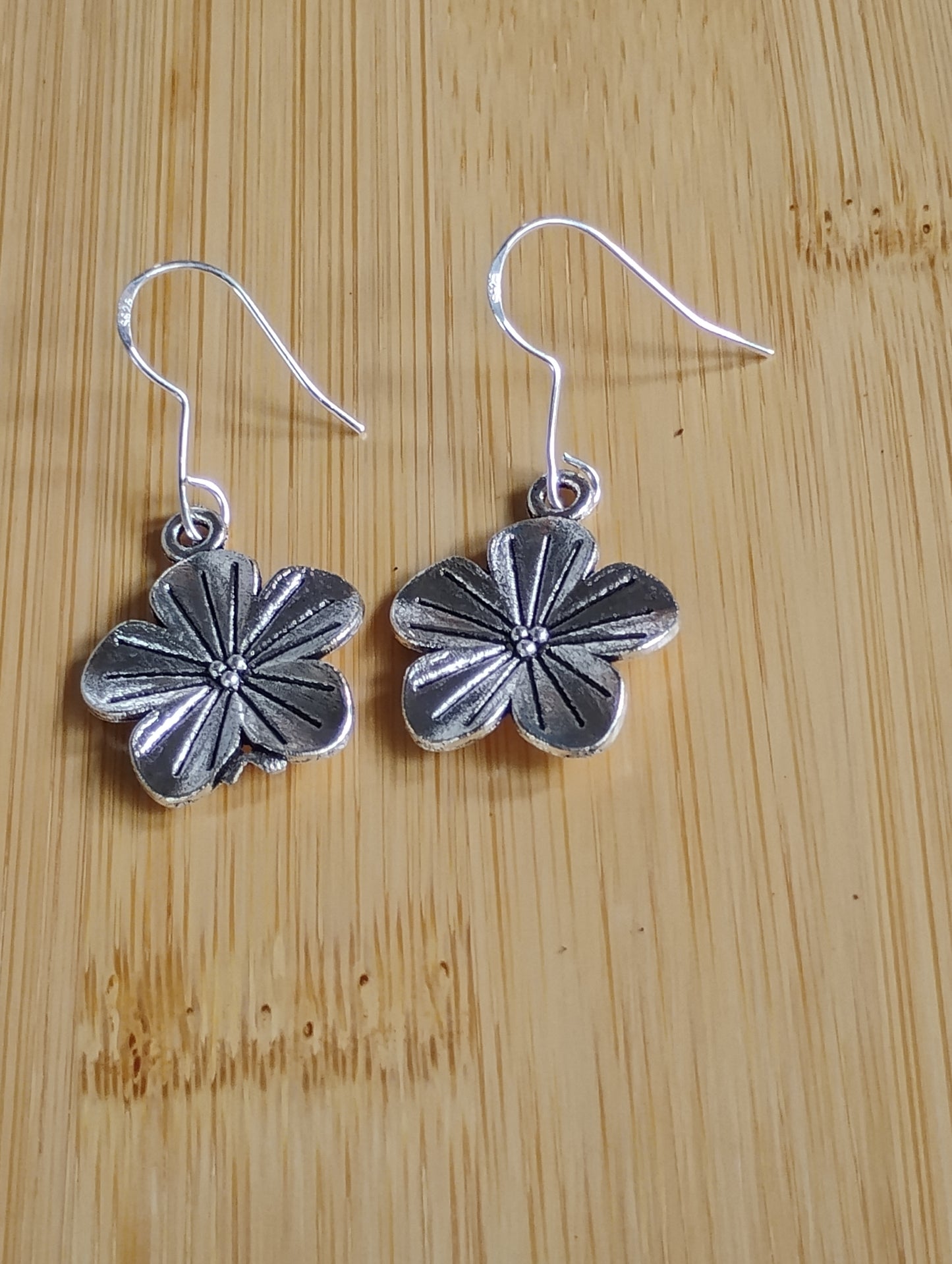 Plumeria flower earring set