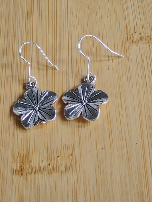 Plumeria flower earring set